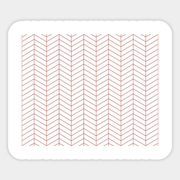 Herringbone - Fiesta Sticker by NolkDesign